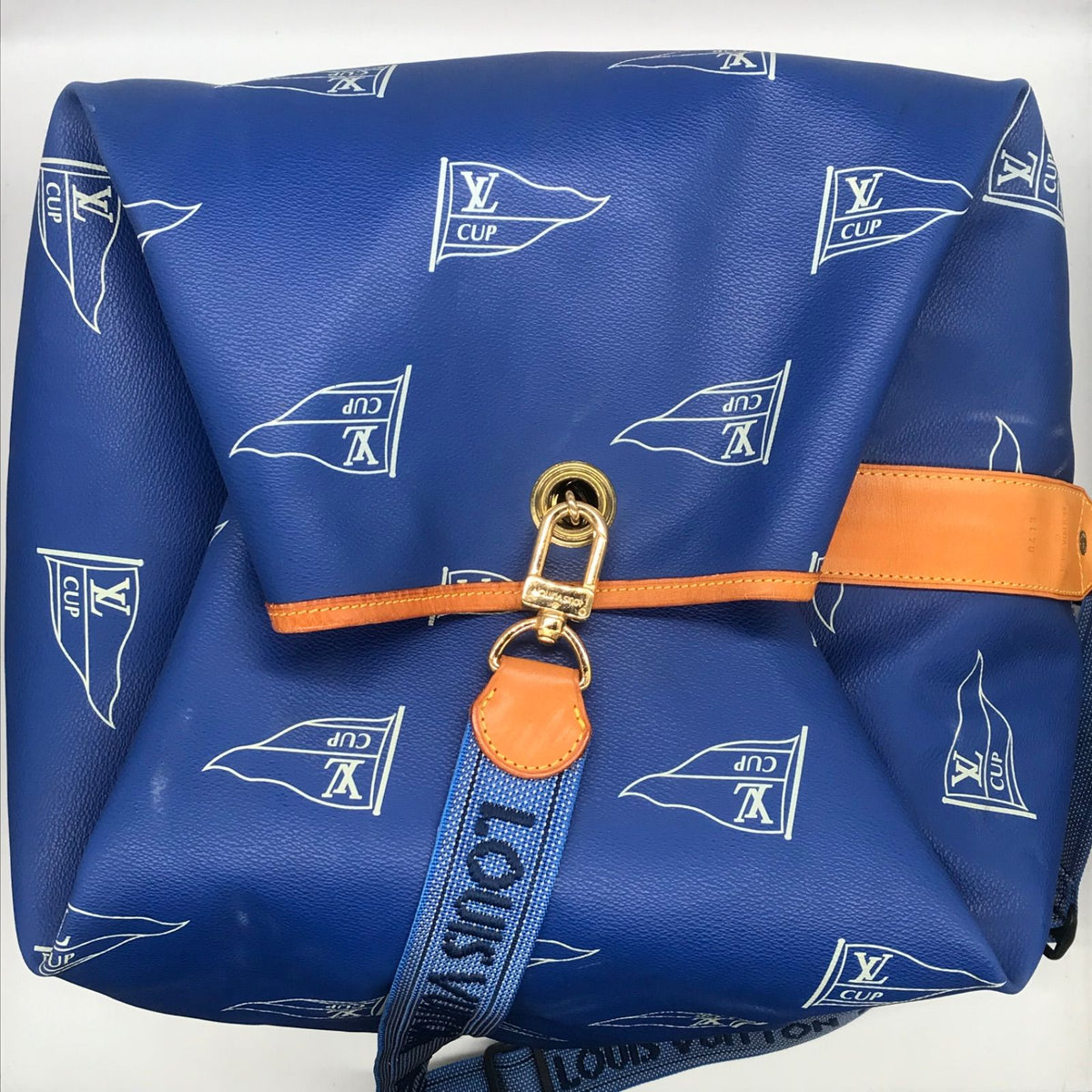 Louis Vuitton Cup Sac Marine Bandouliere Shoulder Bag Blue — view 5