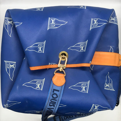 Louis Vuitton Cup Sac Marine Bandouliere Shoulder Bag Blue — view 5