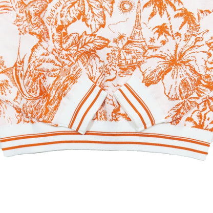 Louis Vuitton Tropical Floral Cropped Knit Short Length Cotton Silk Long Sleeve — view 4