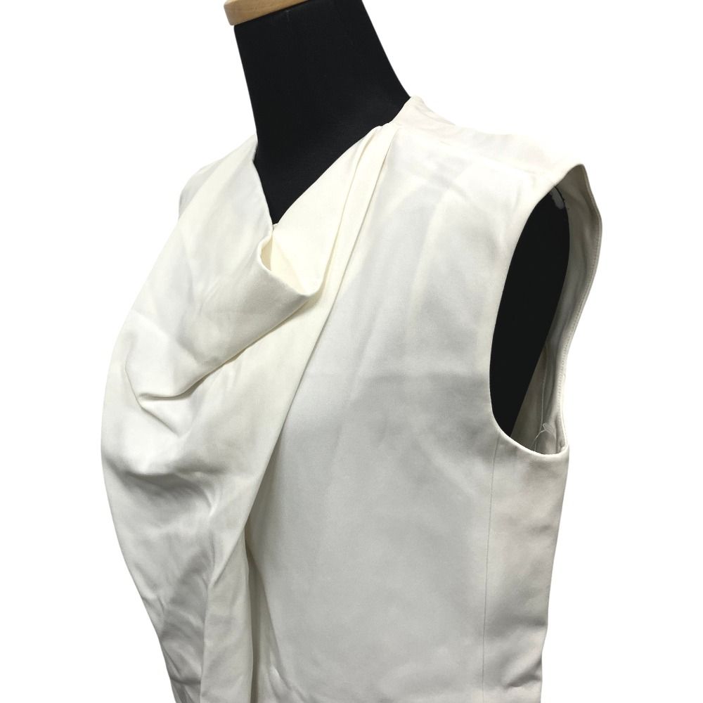 Celine Phoebe Philo Era Drape Dress Top Sleeveless White 34 — view 5