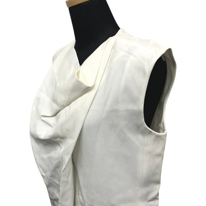 Celine Phoebe Philo Era Drape Dress Top Sleeveless White 34 — view 5