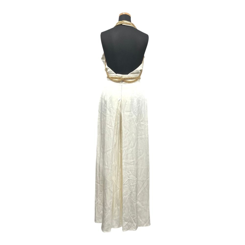 Saint Laurent Gold Chain Jumpsuit Halter Neck Runway Wear White — view 2
