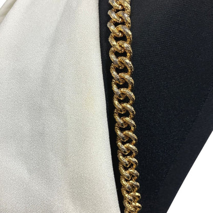 Saint Laurent Gold Chain Jumpsuit Halter Neck Runway Wear White — view 8