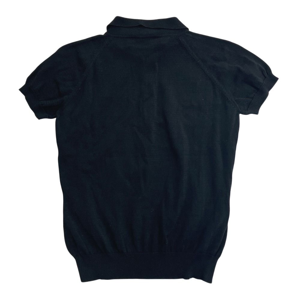 Gucci Tom Ford Era Interlocking G Knit Polo Shirt Top Vintage Archive Black M — view 2