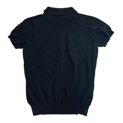 Gucci Tom Ford Era Interlocking G Knit Polo Shirt Top Vintage Archive Black M — view 2