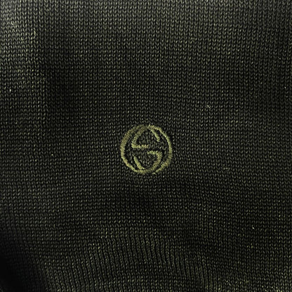 Gucci Tom Ford Era Interlocking G Knit Polo Shirt Top Vintage Archive Black M — view 3