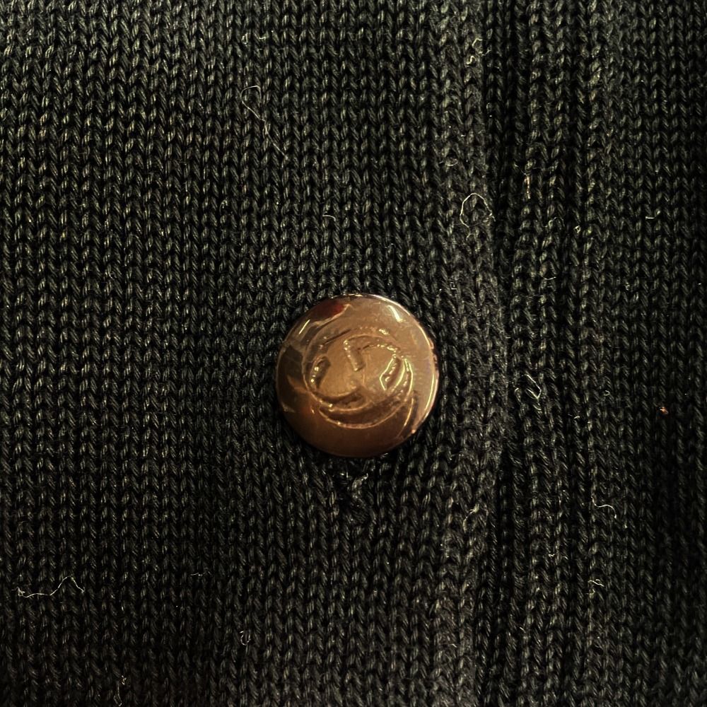 Gucci Tom Ford Era Interlocking G Knit Polo Shirt Top Vintage Archive Black M — view 4