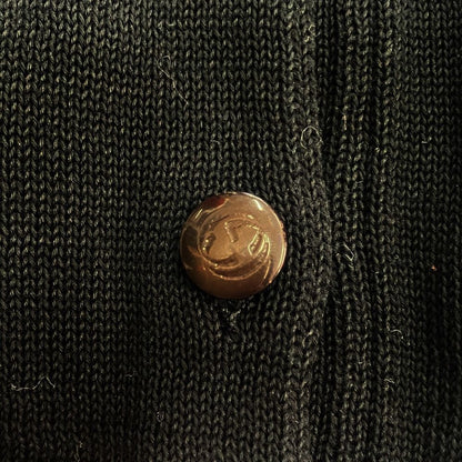 Gucci Tom Ford Era Interlocking G Knit Polo Shirt Top Vintage Archive Black M — view 4