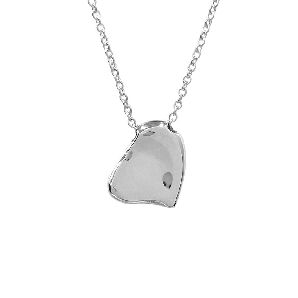 Tiffany & Co Full Heart Necklace Silver