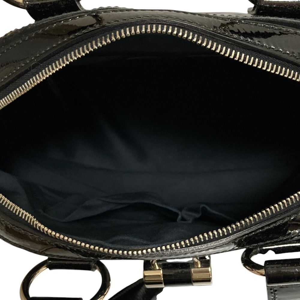 Saint Laurent Muse Y-line Patent Handbag Black — view 7