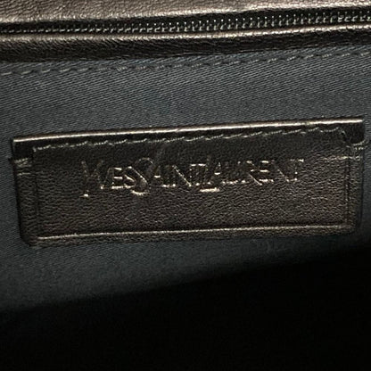 Saint Laurent Muse Y-line Patent Handbag Black — view 8