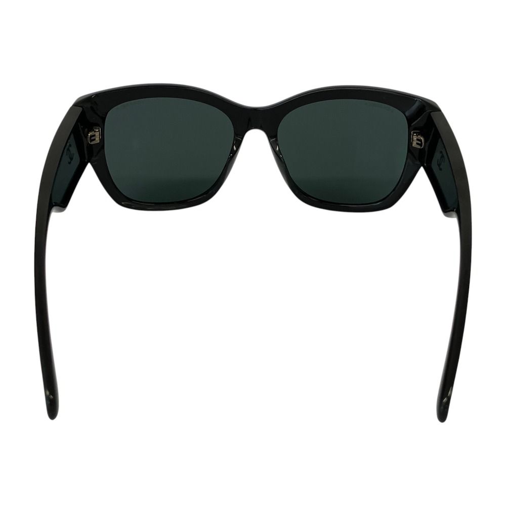 Chanel Side CC Logo Cat Eye Sunglasses S4 55 Black Eyewear — view 4