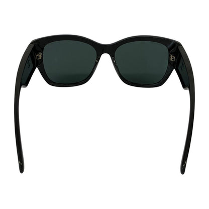 Chanel Side CC Logo Cat Eye Sunglasses S4 55 Black Eyewear — view 4