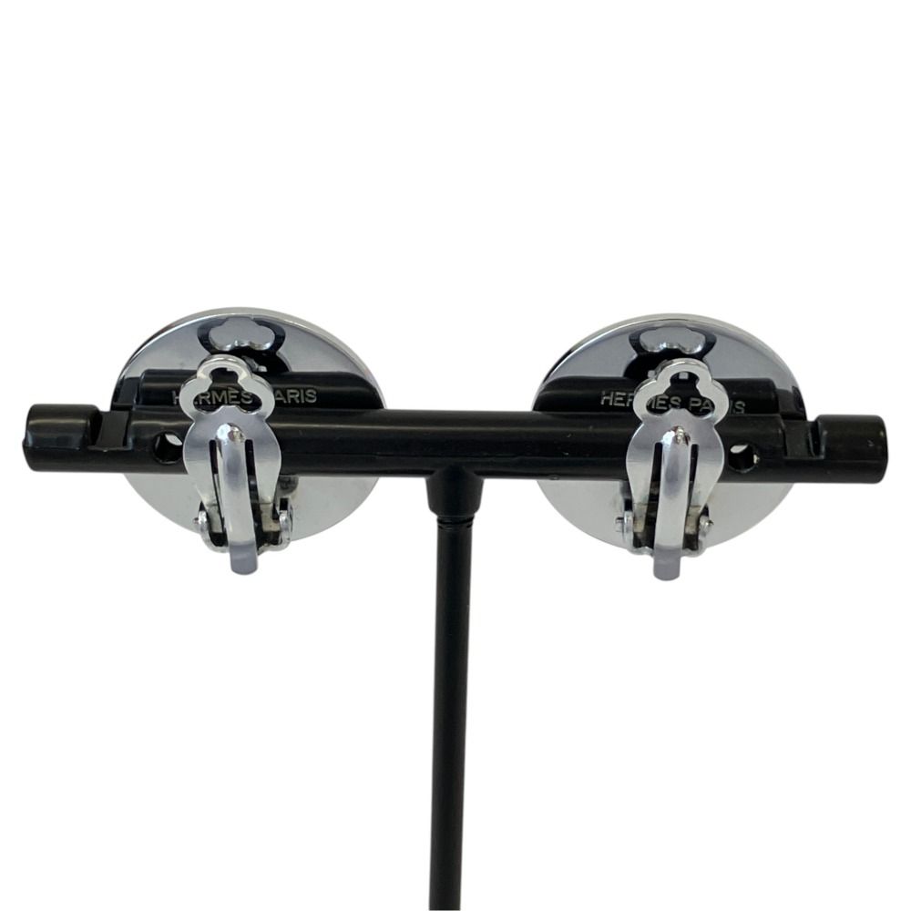 Hermes Sellier Earrings Silver — view 5