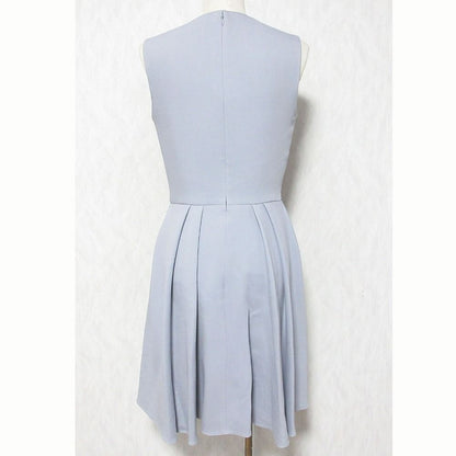 Dior Wool Silk Sleeveless Dress Gray 36 — view 2