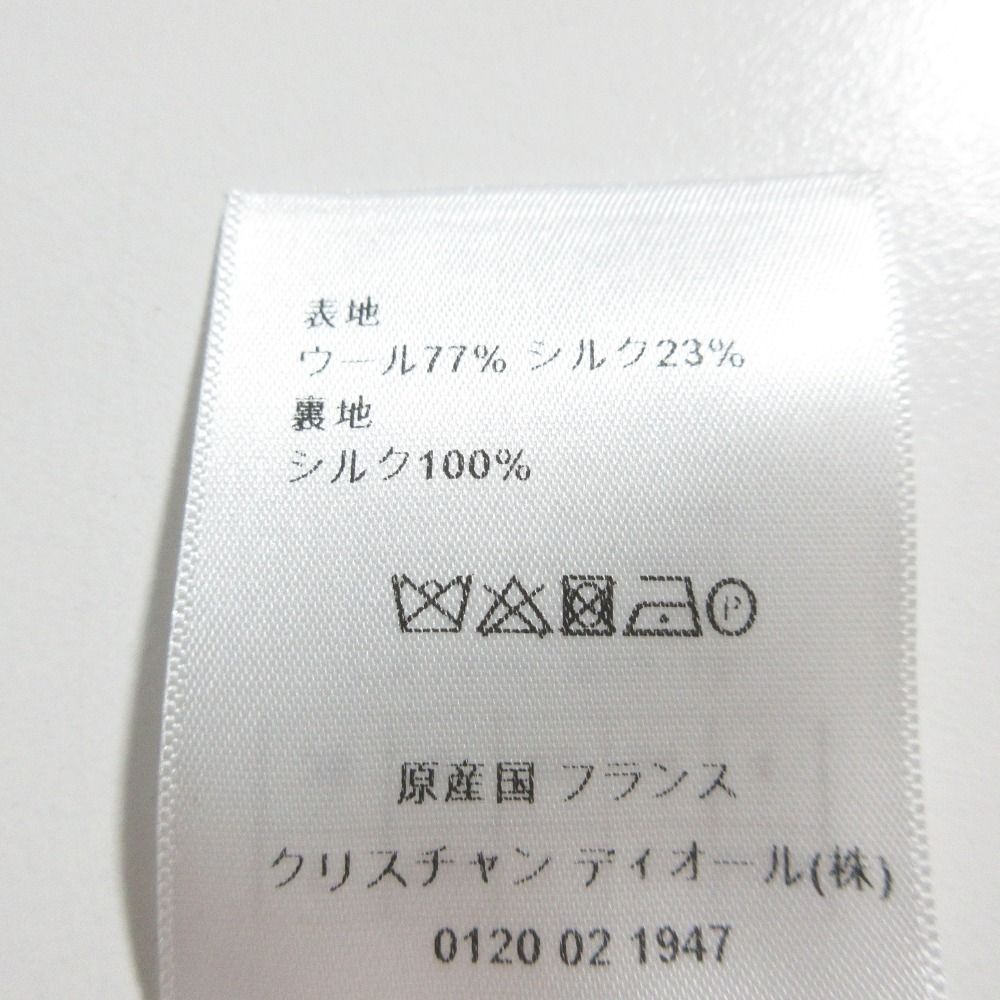 Dior Wool Silk Sleeveless Dress Gray 36 — view 7