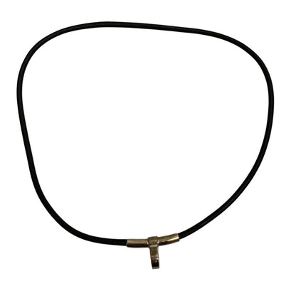 Hermes Kite Double Kelly Leather Choker Black Necklace — view 2