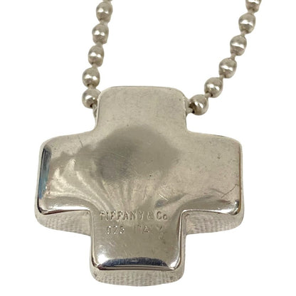 Tiffany & Co Roman Cross Ball Chain Necklace 925 Sterling Silver — view 2