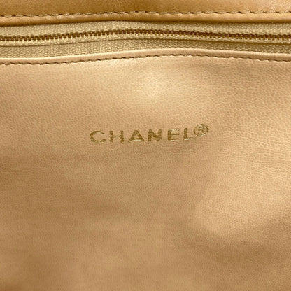 Chanel Quilted CC Logo Chain Gold 2-Way Handbag Lambskin — view 6