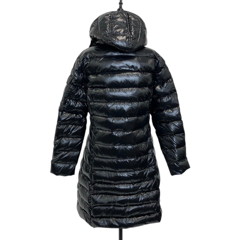 Moncler Moka Hooded Long Down Coat Black 3 — view 2