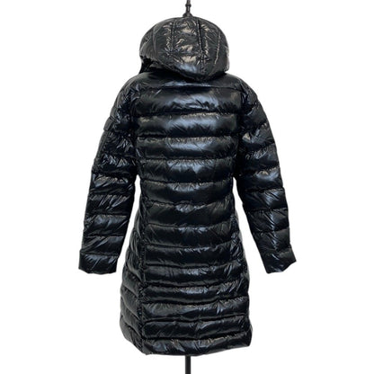 Moncler Moka Hooded Long Down Coat Black 3 — view 2