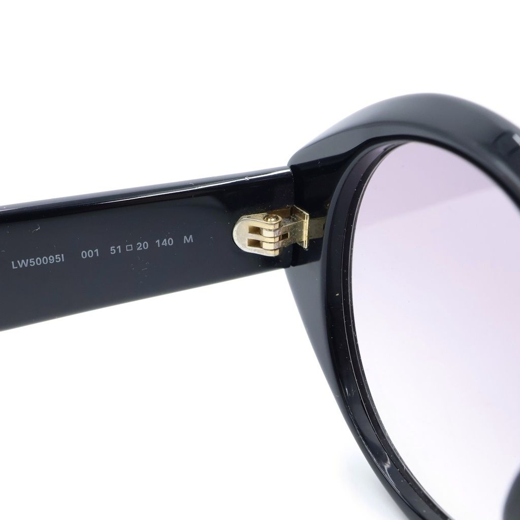 Loewe Anagram Sunglasses Black Acetate Eyewear — view 4
