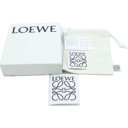 Loewe Puzzle Anagram Bifold Wallet Compact Card Case Black Leather — view 6