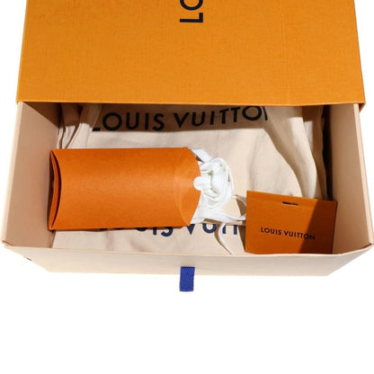 Louis Vuitton Monogram Rivoli Line High-Top Sneakers White Blue — view 6