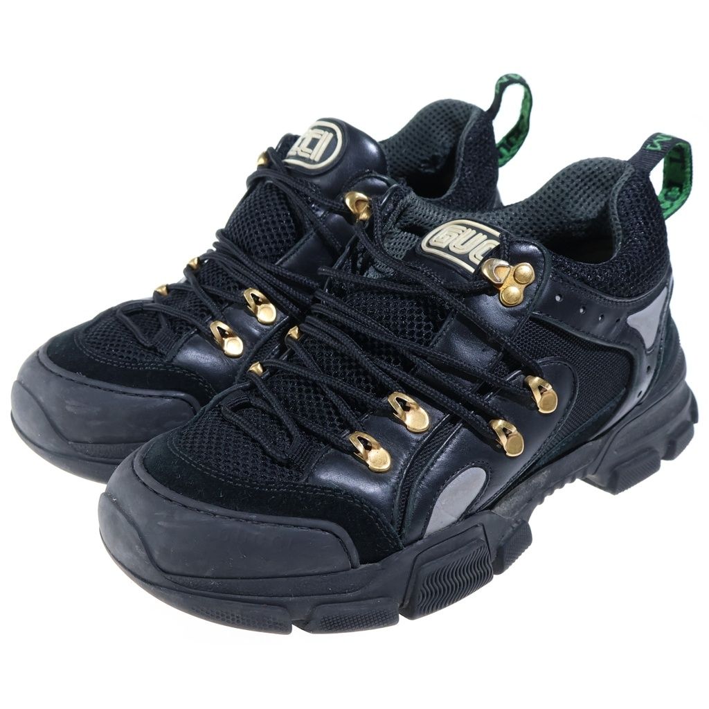 Gucci Flashtrek Volume Sneakers Low Cut Shoes Black — view 2