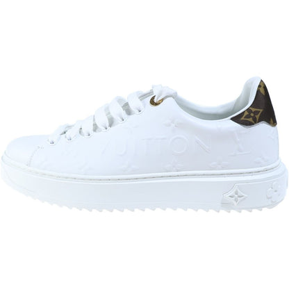 Louis Vuitton Monogram Time Out Line Sneakers Low Cut White
