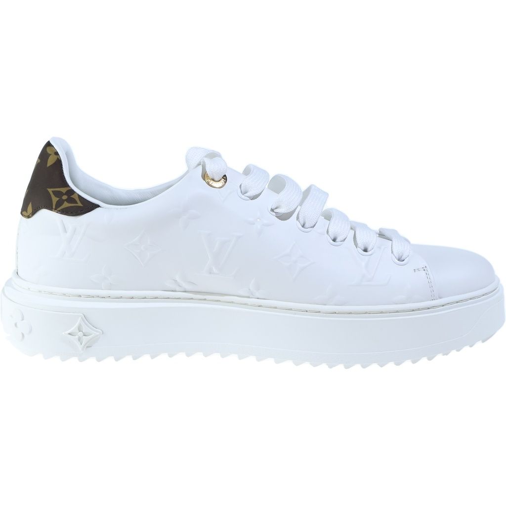 Louis Vuitton Monogram Time Out Line Sneakers Low Cut White — view 6