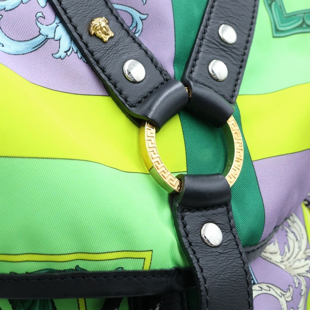 Versace Baroque Pattern Backpack Multicolor — view 8