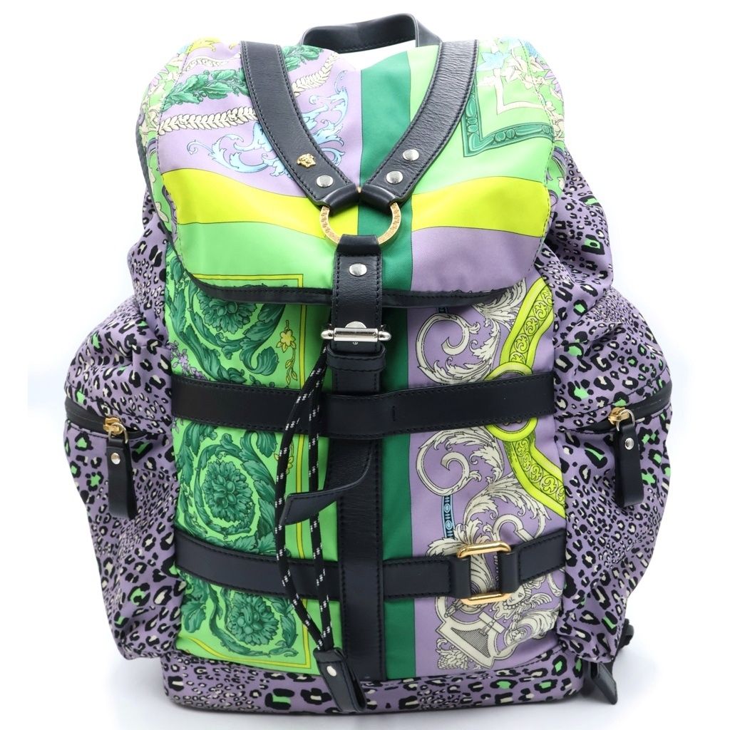 Versace Baroque Pattern Backpack Multicolor