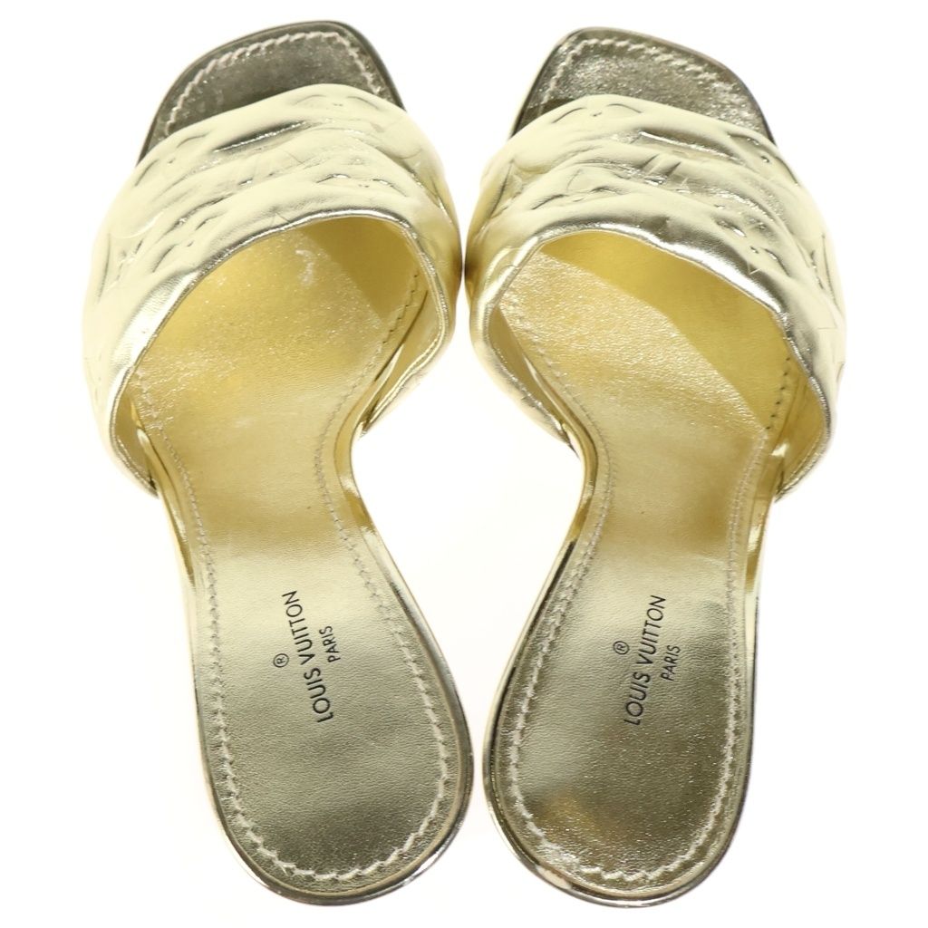 Louis Vuitton Revival Line Sandals Gold Leather — view 4