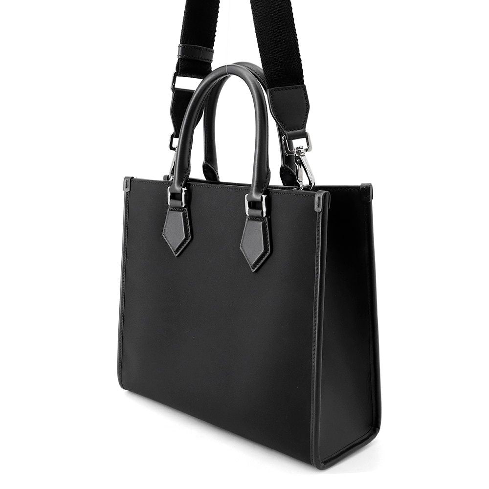 Dolce & Gabbana Tote Bag Logo Nylon & 2-Way Shoulder Black — view 2