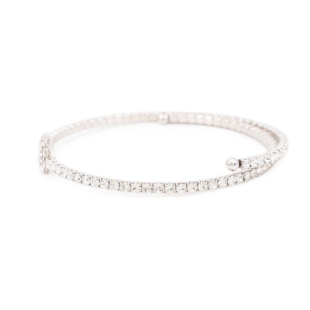 Miu Miu Choker Logo Rhinestone Necklace — view 2
