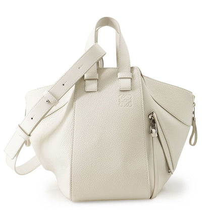 Loewe Hammock Small Leather 2-Way Shoulder Bag White