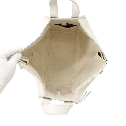 Loewe Hammock Small Leather 2-Way Shoulder Bag White — view 6