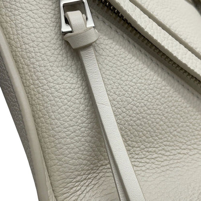 Loewe Hammock Small Leather 2-Way Shoulder Bag White — view 8