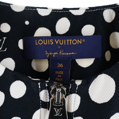 Louis Vuitton YK Infinity Dot Zip Up Collarless Jacket Cotton Yayoi Kusama — view 6