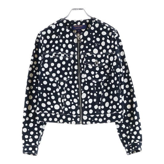 Louis Vuitton YK Infinity Dot Zip Up Collarless Jacket Cotton Yayoi Kusama