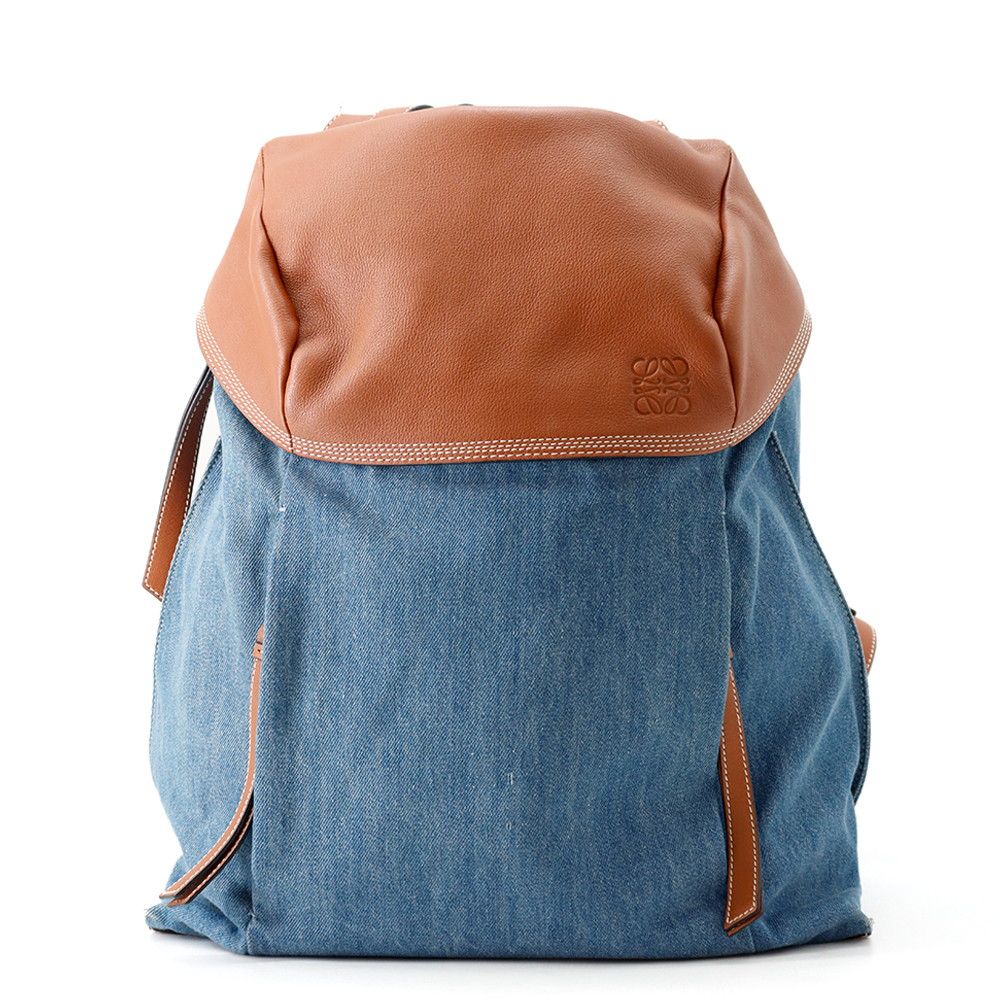 Loewe Backpack T Small Denim Leather