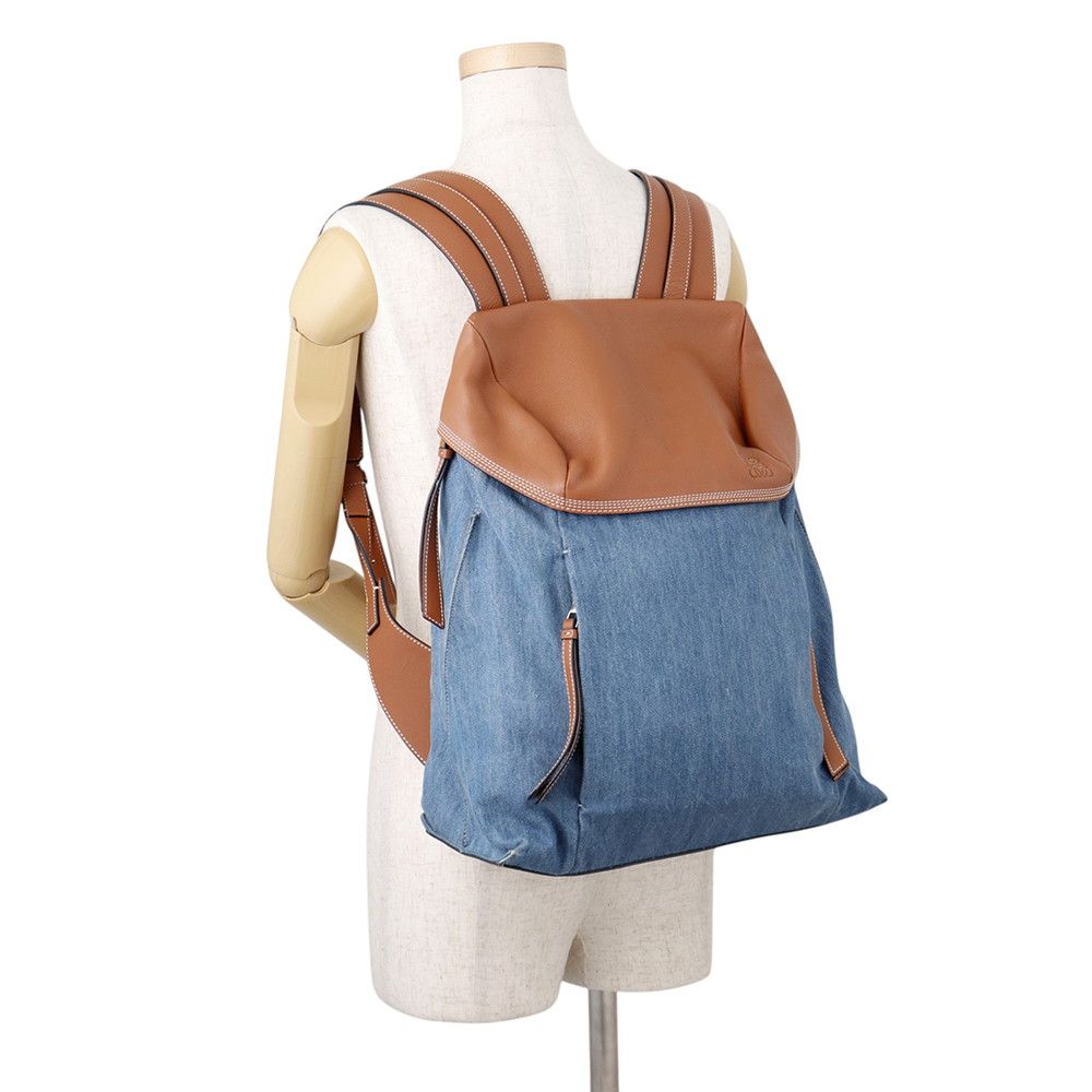Loewe Backpack T Small Denim Leather — view 4