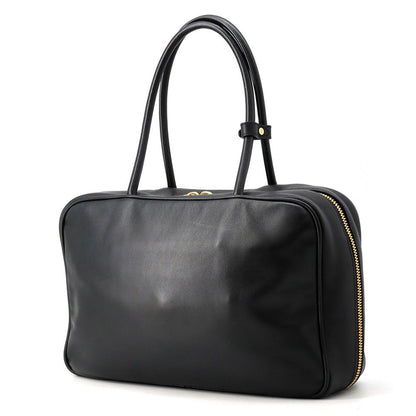 Miu Miu Tote Bag Beau Logo Leather Black — view 2