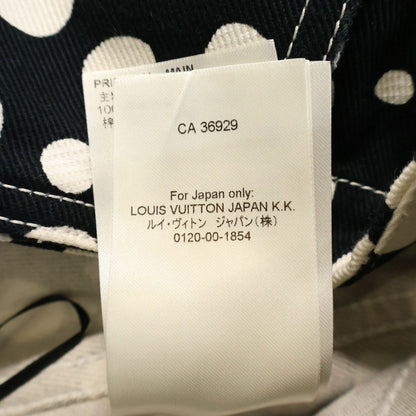Louis Vuitton YK Infinity Dot Denim All Over Print Skirt Cotton Black White — view 8