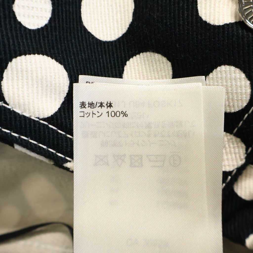 Louis Vuitton YK Infinity Dot Denim All Over Print Skirt Cotton Black White — view 7
