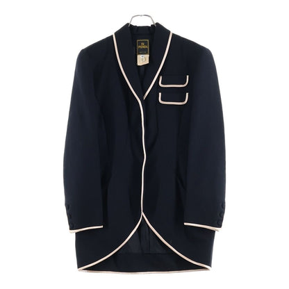 Fendi Piping Detail Jacket Light Black Pink