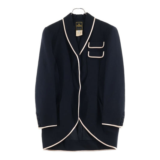 Fendi Piping Detail Jacket Light Black Pink