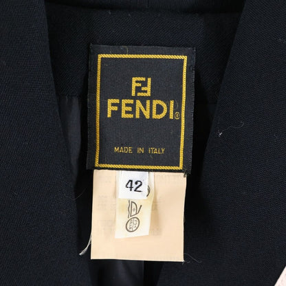 Fendi Piping Detail Jacket Light Black Pink — view 7