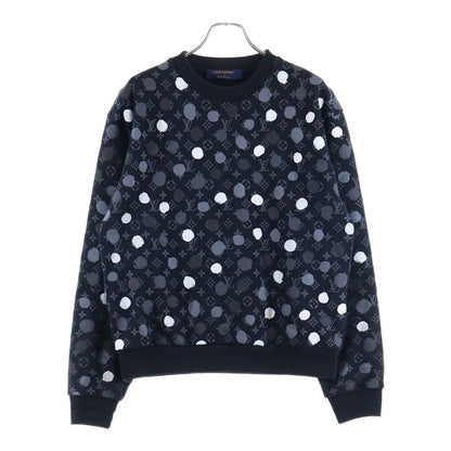 Louis Vuitton Yayoi Kusama Dot Monogram Sweatshirt Crew Neck Black